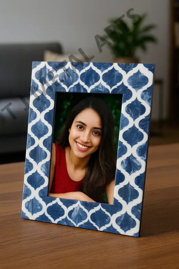Blue Resin Photo Frame
