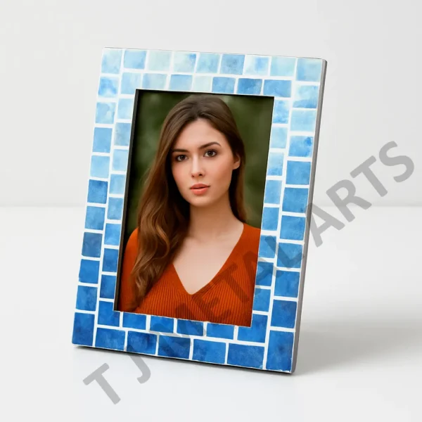 Blue Resin Photo Frame