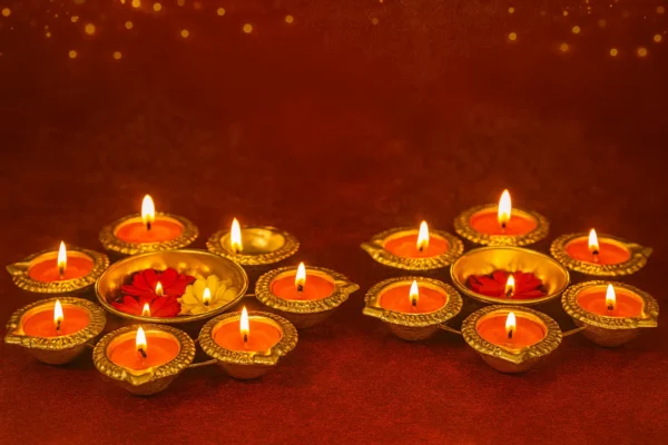 Gold Plated Decorative Urli - Set of 2