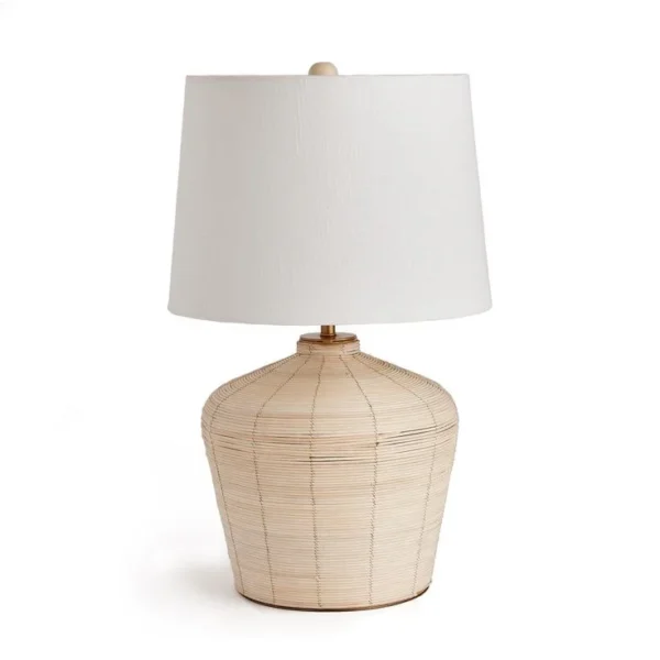 Tapered Rattan Table Lamp